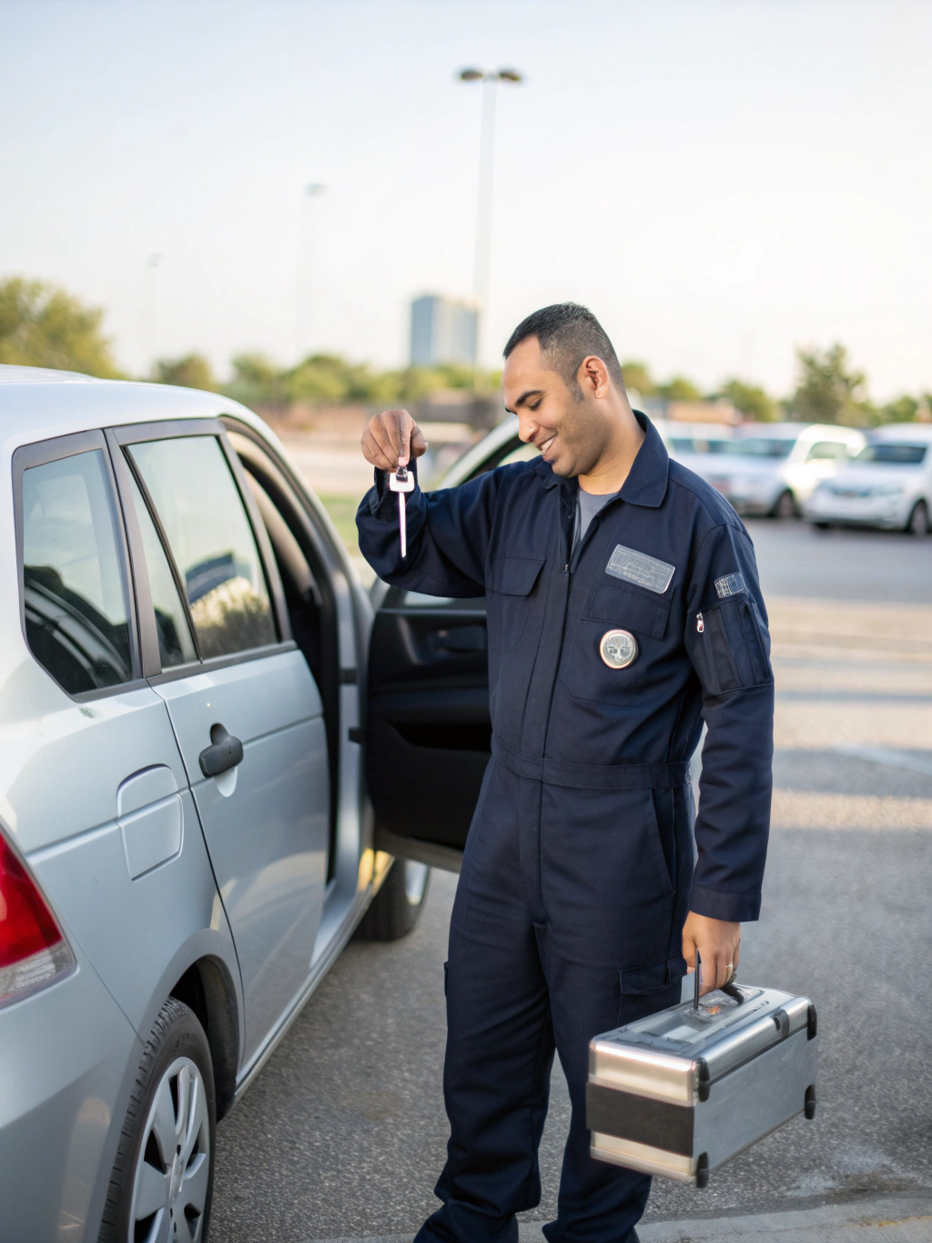 Fleet vehicle handover and physical inspection at the depot