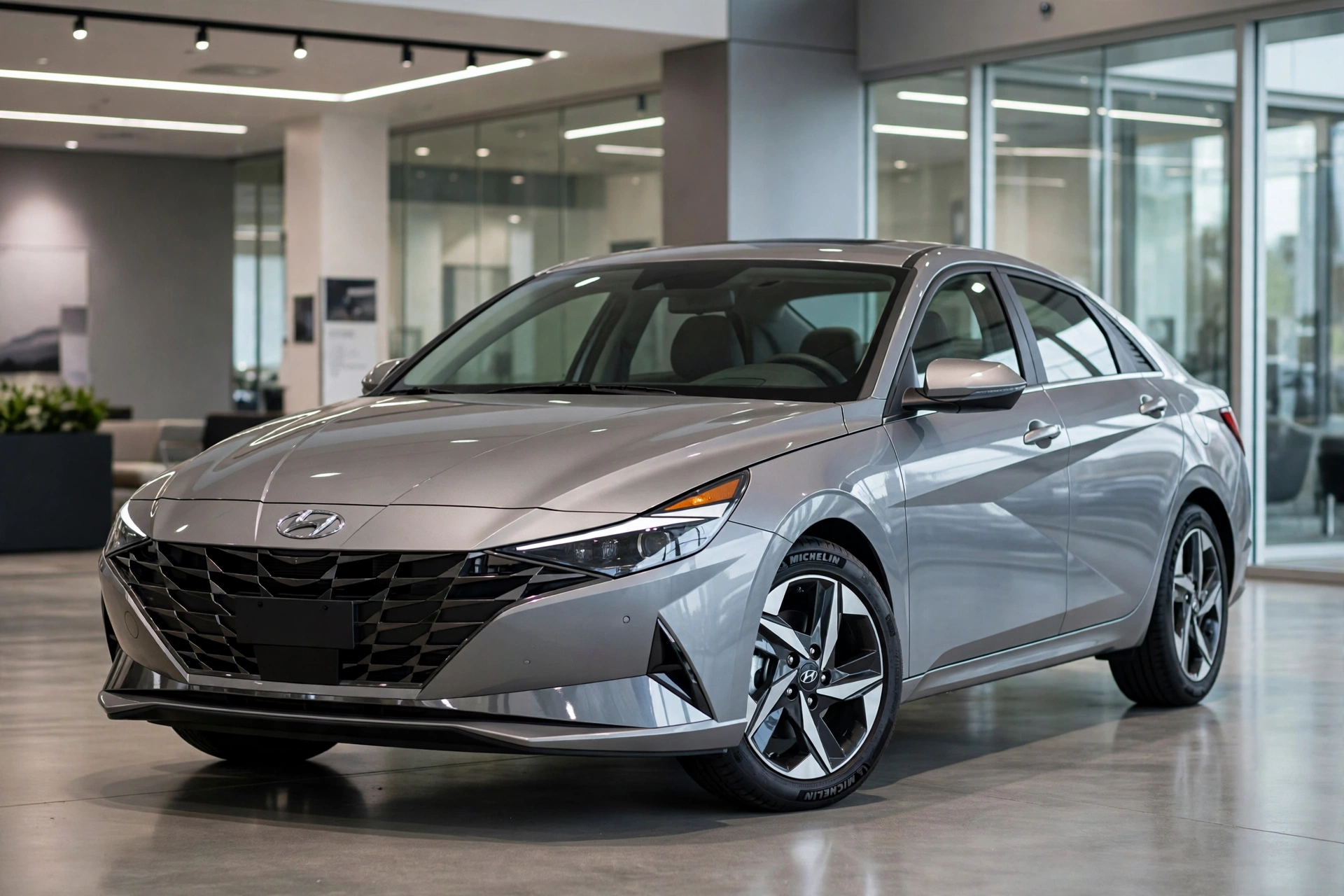 2021 Hyundai Elantra being prepped in fleet depot